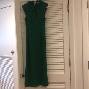 Tibi green midi dress 00/0 xxs/xs